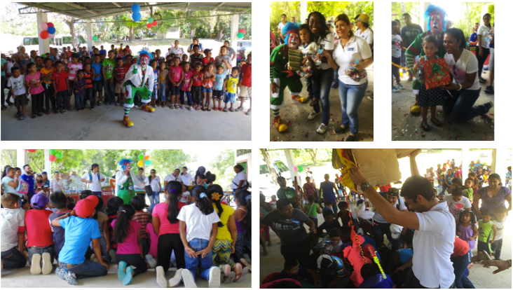 Alcogal celebrates Three King’s Day with the children from the community El Limón